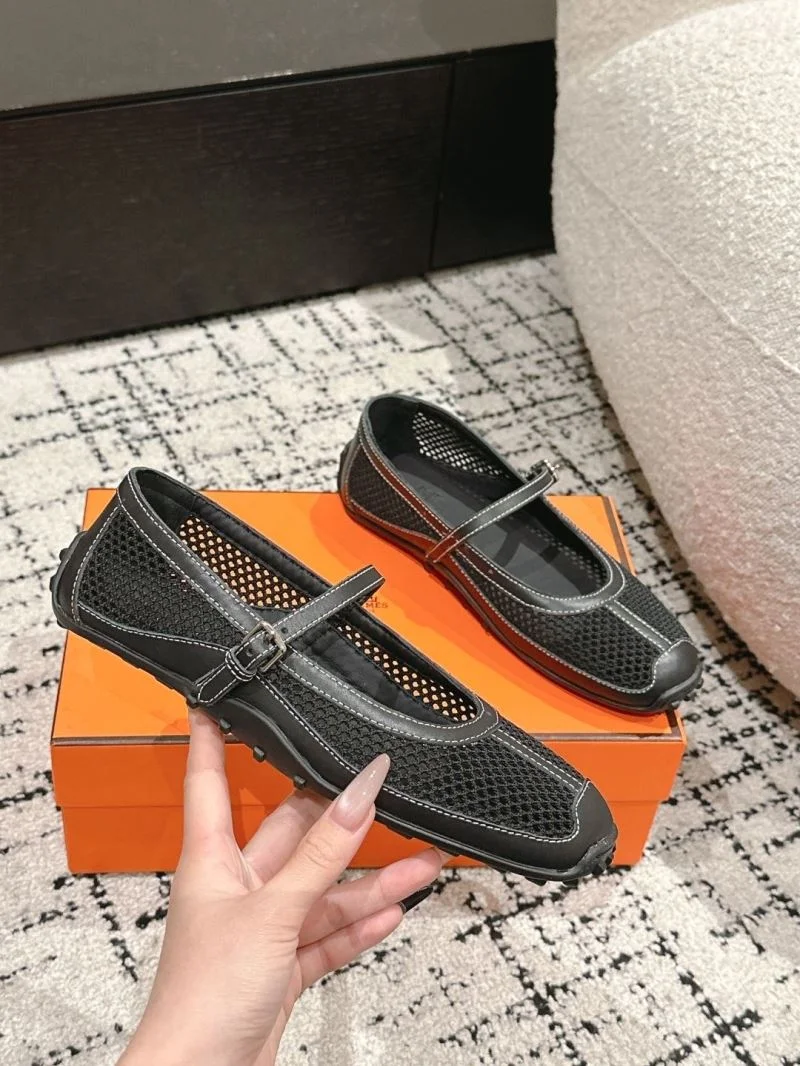 SmoothTexture Hermes Low Shoes 26576