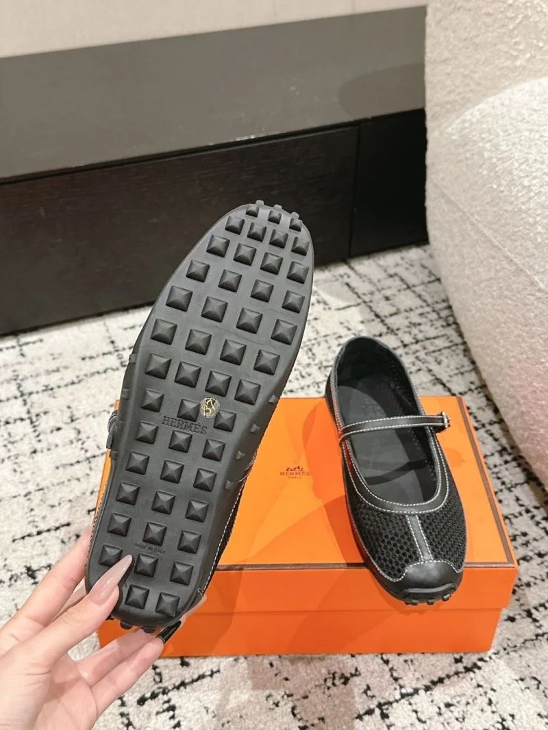 SmoothTexture Hermes Low Shoes 26576