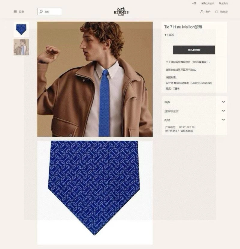 UrbanChic Hermes Neckties 268800