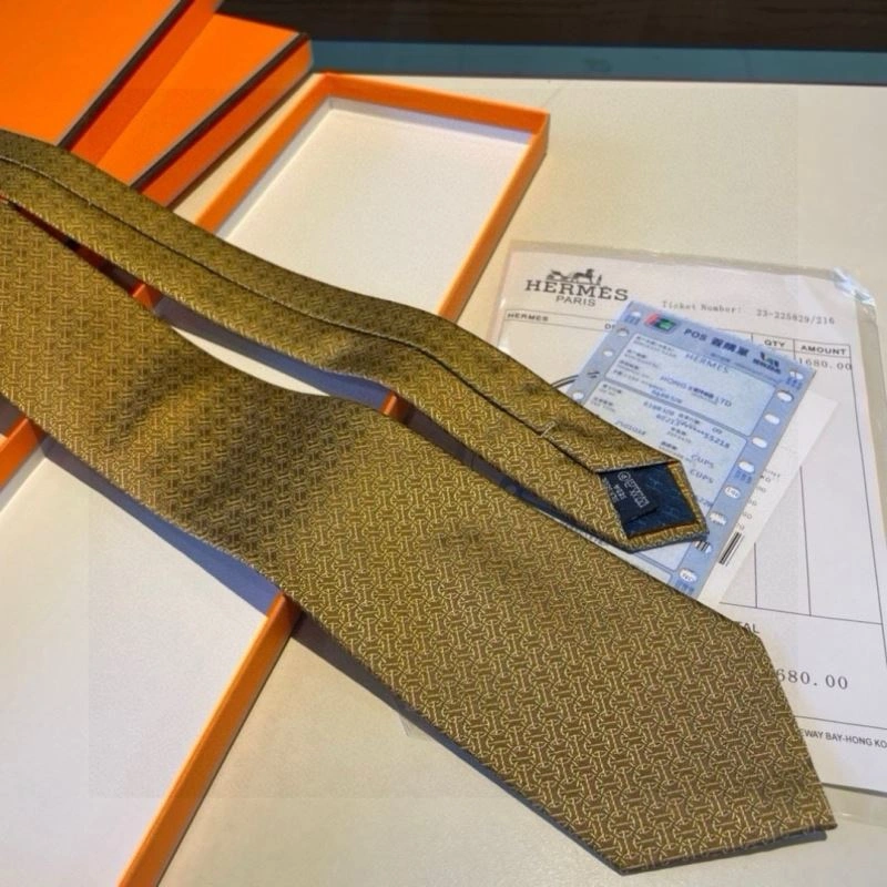 Hermes Neckties Breathable 268736