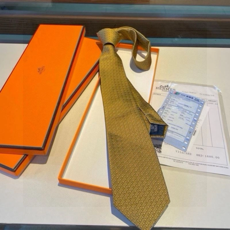 Hermes Neckties Breathable 268736