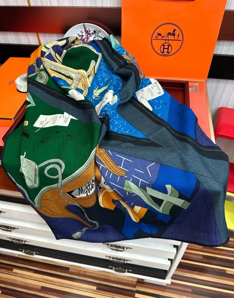 Hermes Scarf Colorful 271060