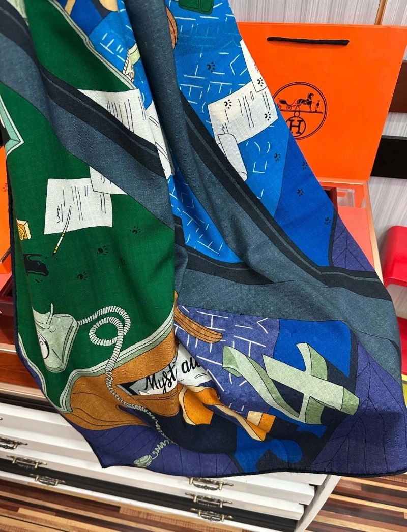 Hermes Scarf Colorful 271060