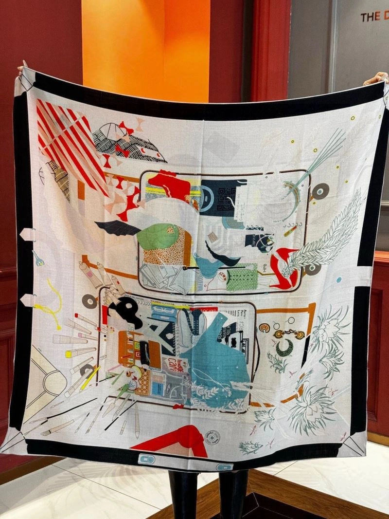 Hermes Scarf Colorful 271020