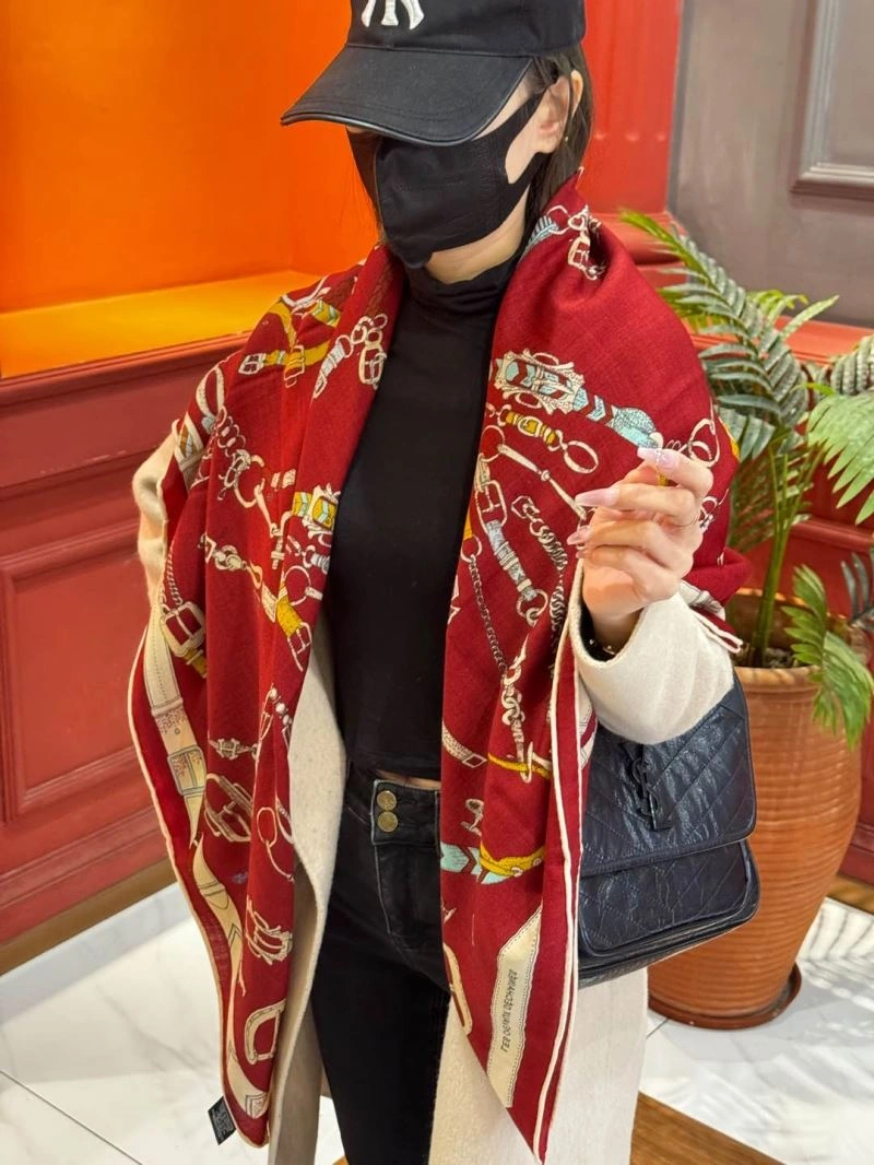 Hermes Scarf Unisex 271786