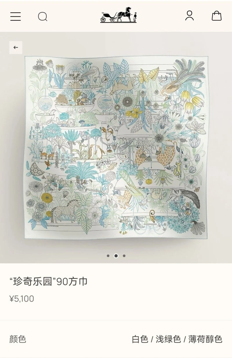 Soft Hermes Scarf 271656