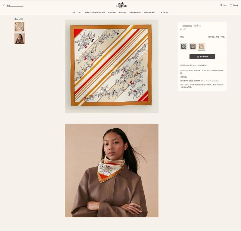 Premium Hermes Scarf 271646