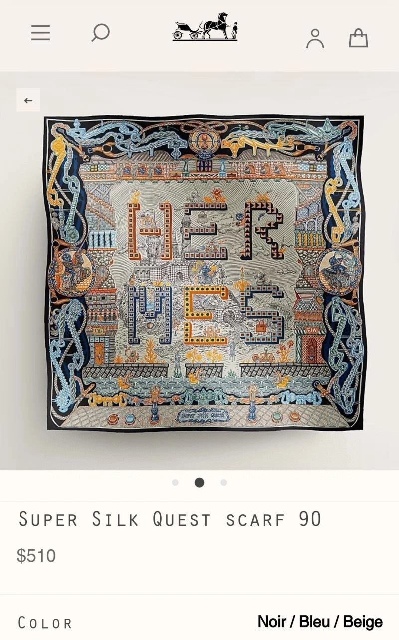 Hermes Scarf Thermal 271609
