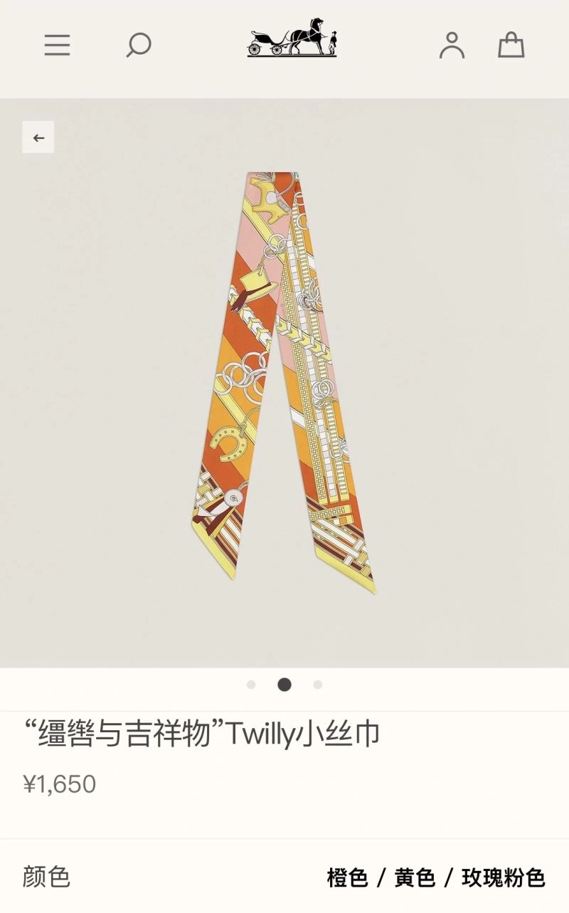 Neat Hermes Silk 272887