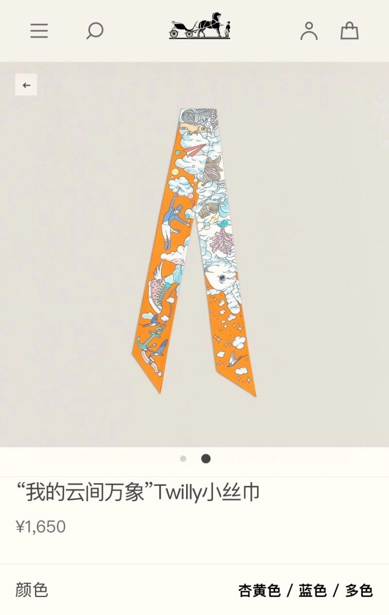 Flexible Hermes Silk 272764