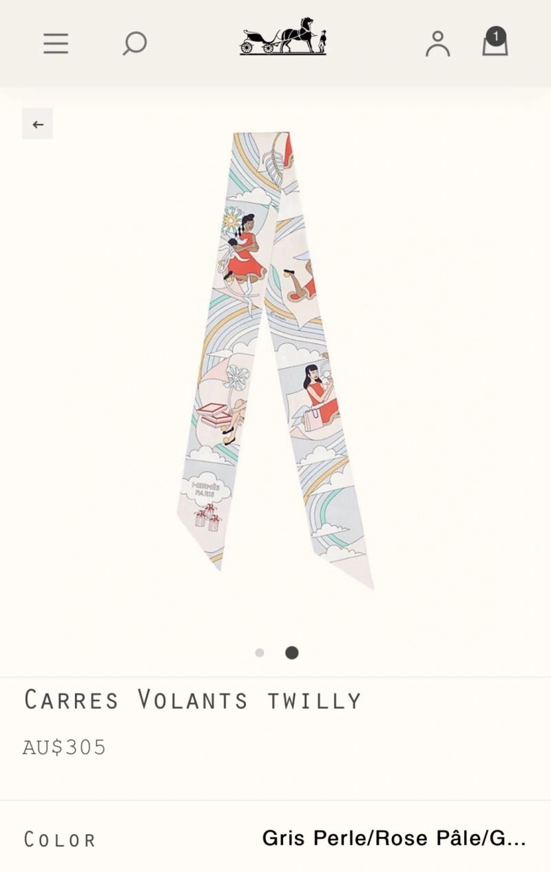 WaterResistant Hermes Silk 272682