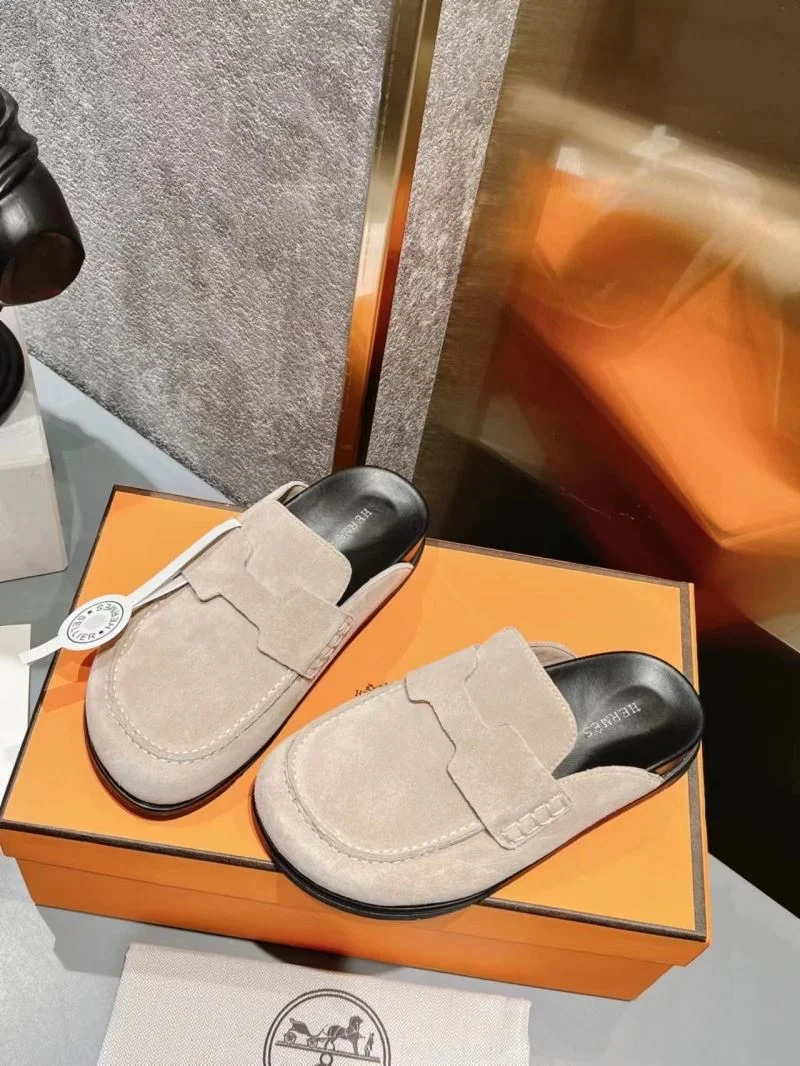Refined Hermes Slippers 26179