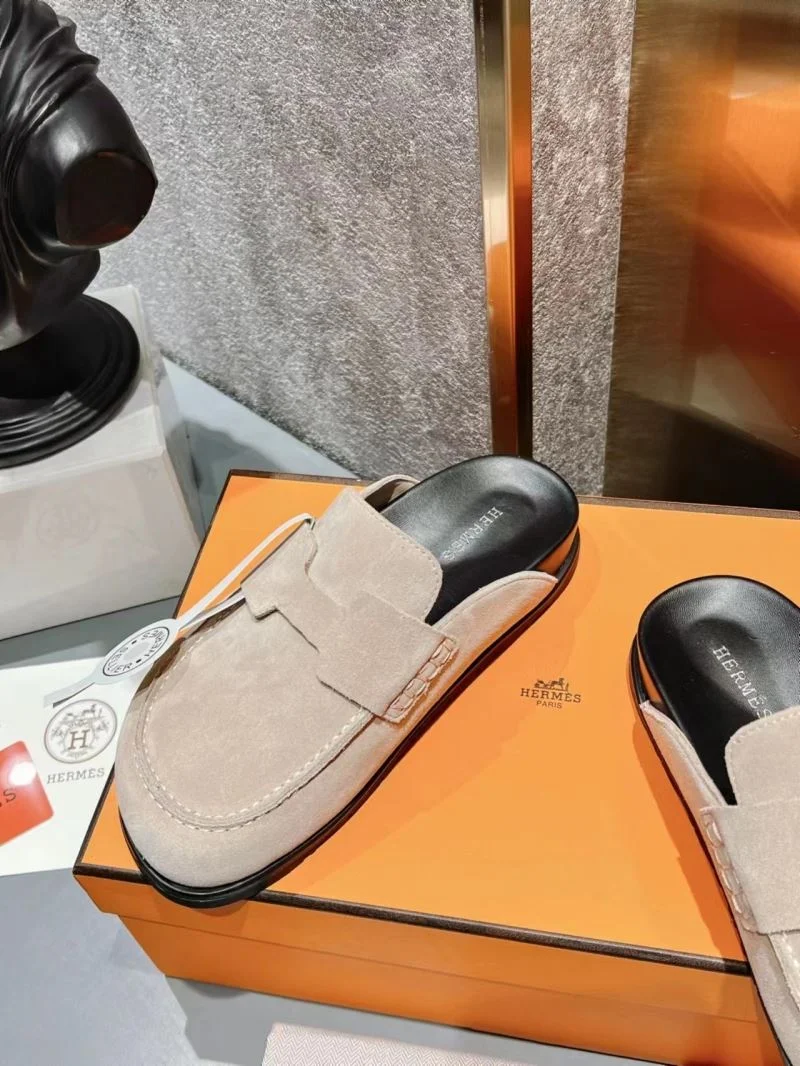 Refined Hermes Slippers 26179