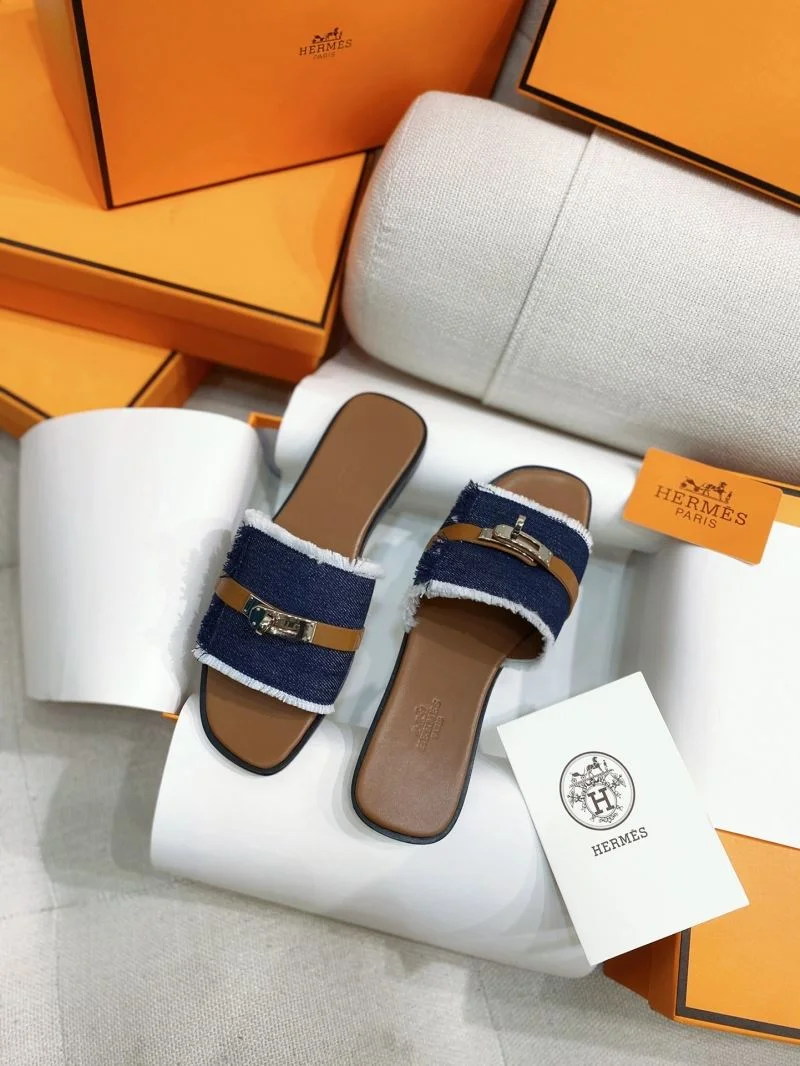 Sustainable Hermes Slippers 27525