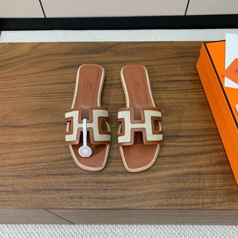 SmoothTexture Hermes Slippers 27470