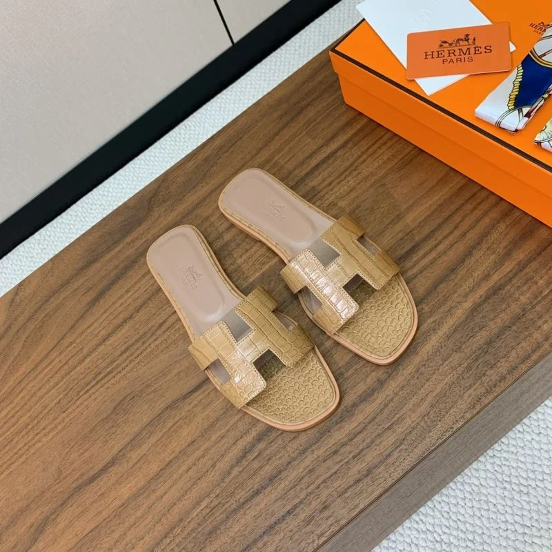 SmoothTexture Hermes Slippers 27457