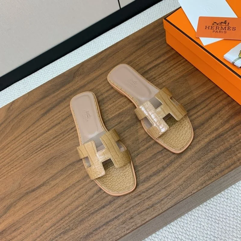 SmoothTexture Hermes Slippers 27457