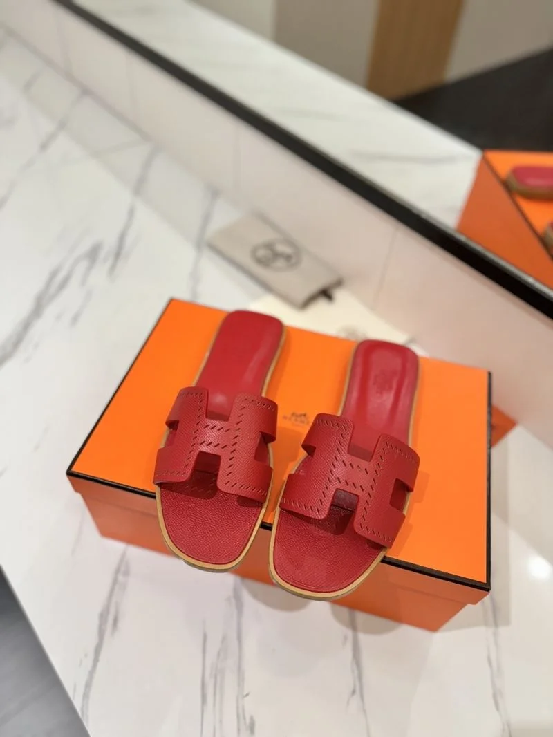 Packable Hermes Slippers 27410