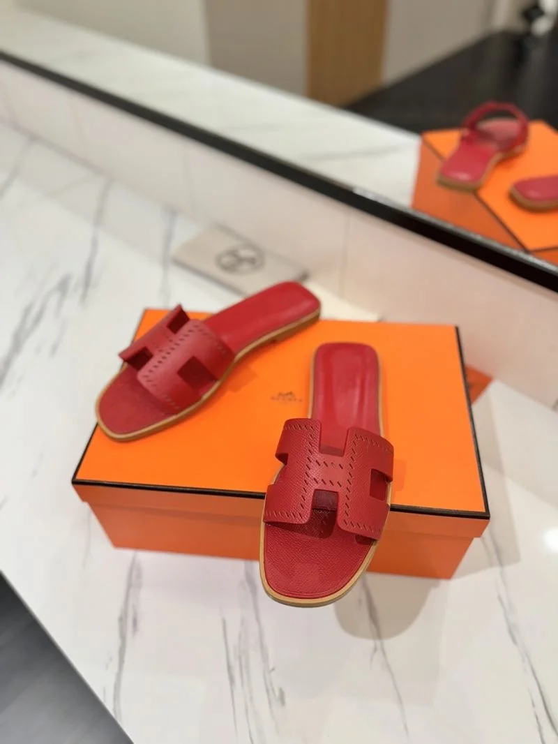 Packable Hermes Slippers 27410