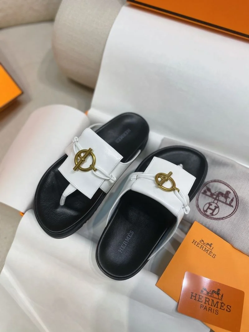 Sleek Hermes Slippers 27397