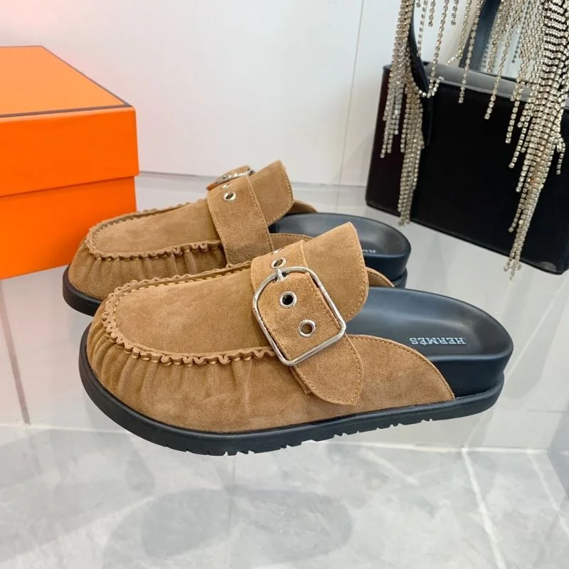 Sleek Hermes Slippers 26888