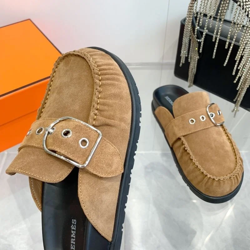 Sleek Hermes Slippers 26888