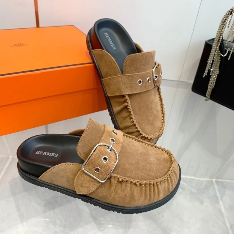 Sleek Hermes Slippers 26888