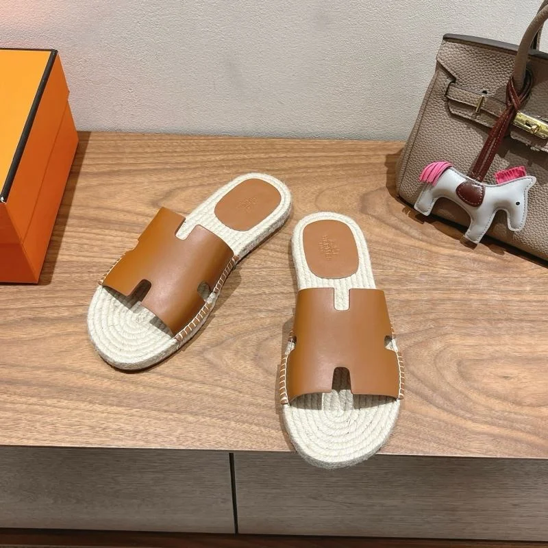 WaterResistant Hermes Slippers 26826