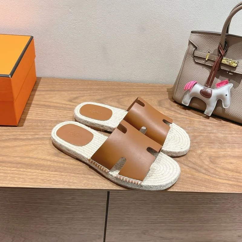 WaterResistant Hermes Slippers 26826