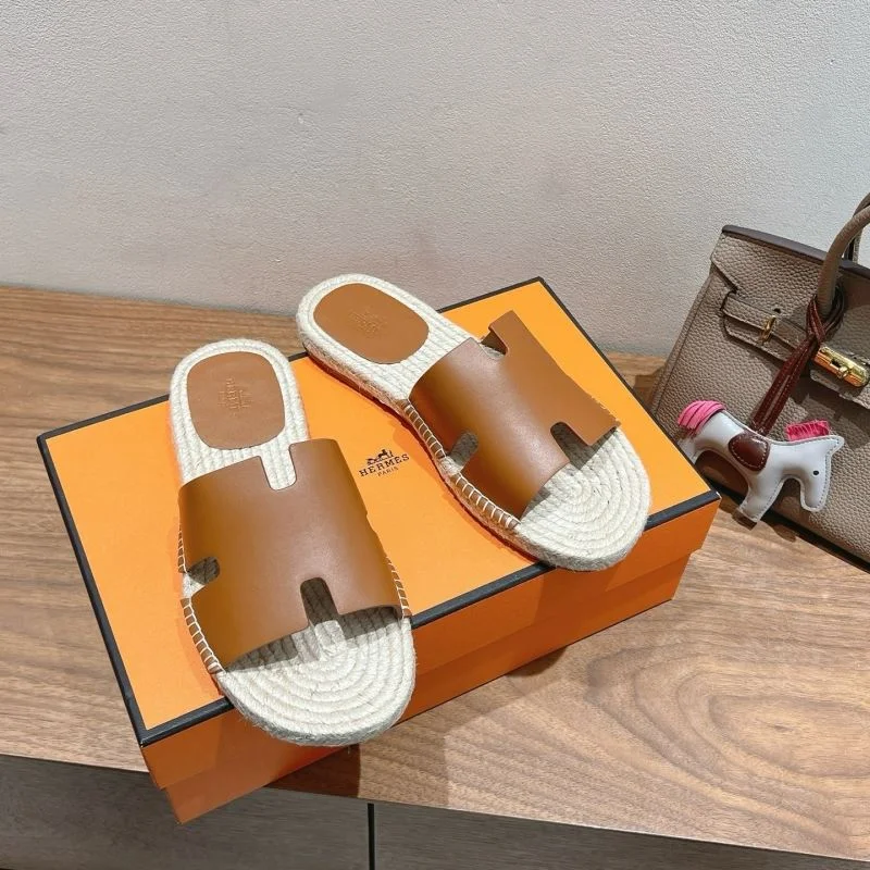 WaterResistant Hermes Slippers 26826