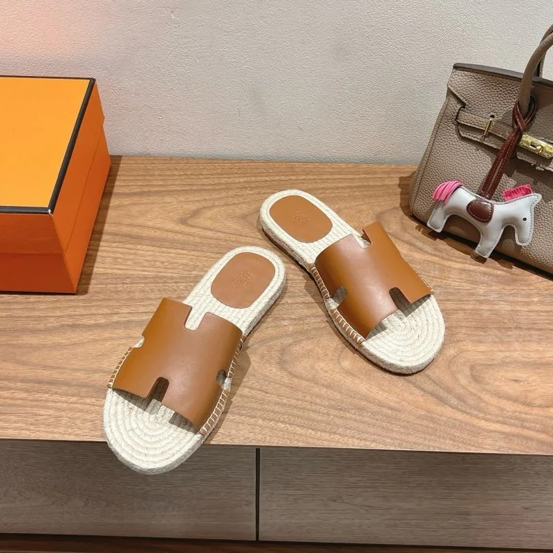 WaterResistant Hermes Slippers 26826