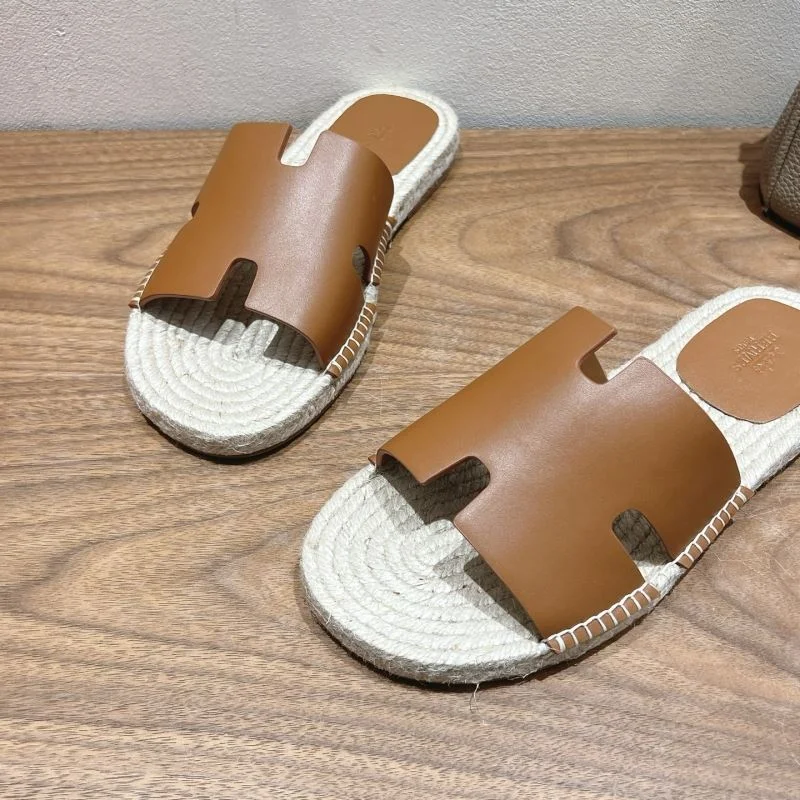 WaterResistant Hermes Slippers 26826