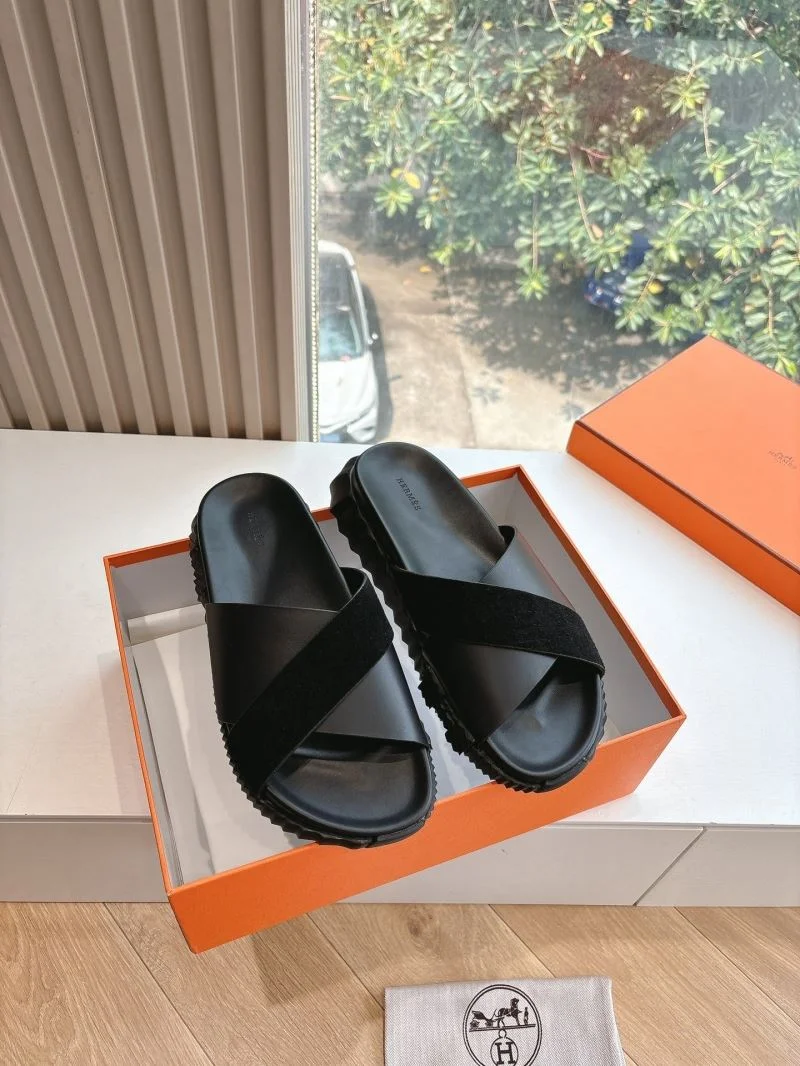 Packable Hermes Slippers 26810