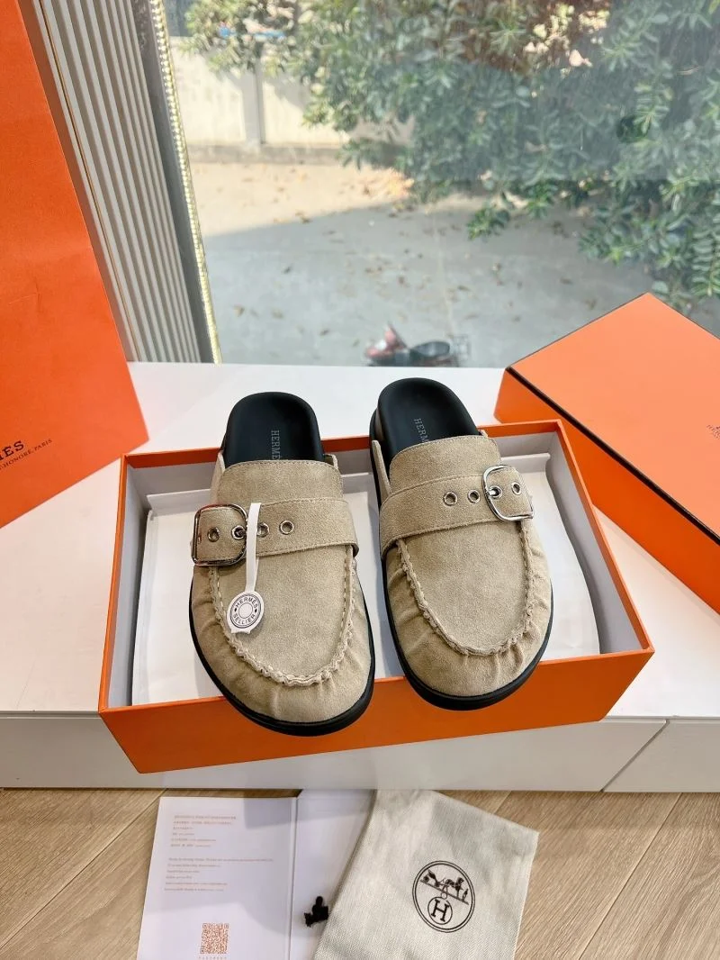 Lightweight Hermes Slippers 26805