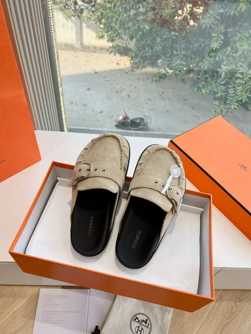 Lightweight Hermes Slippers 26805