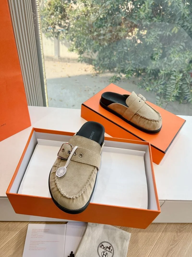 Lightweight Hermes Slippers 26805