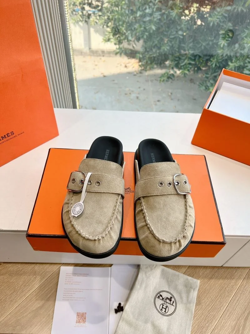 Lightweight Hermes Slippers 26805