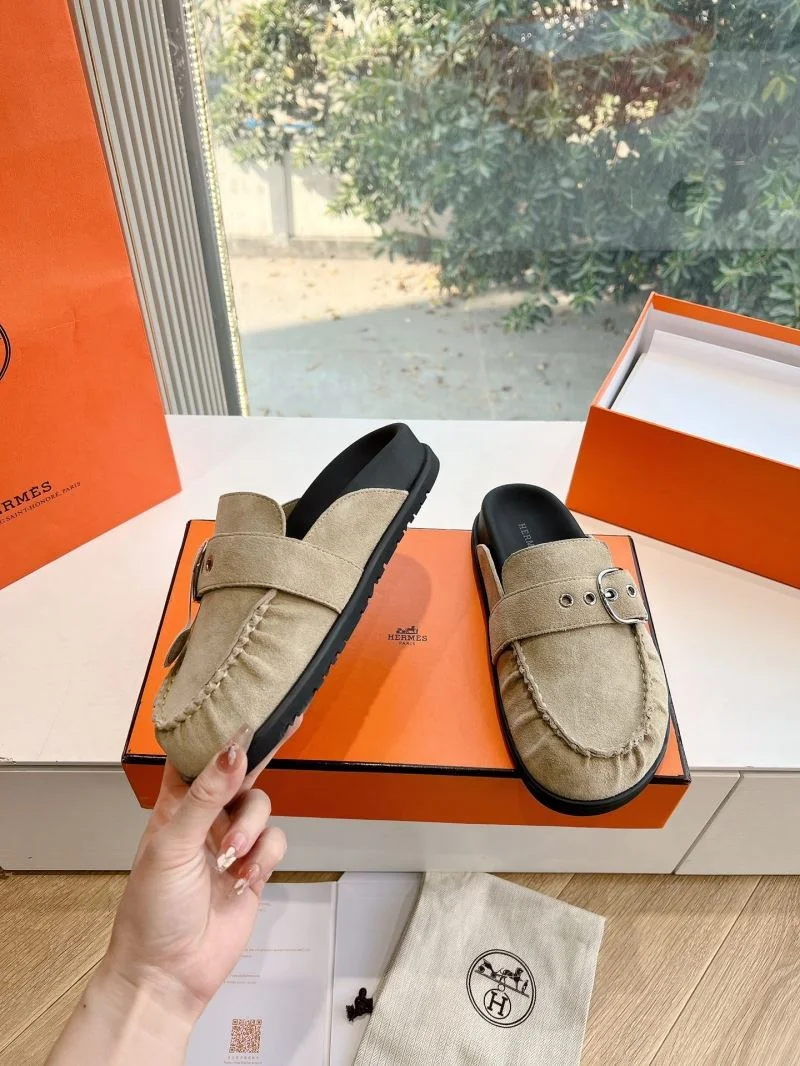 Lightweight Hermes Slippers 26805