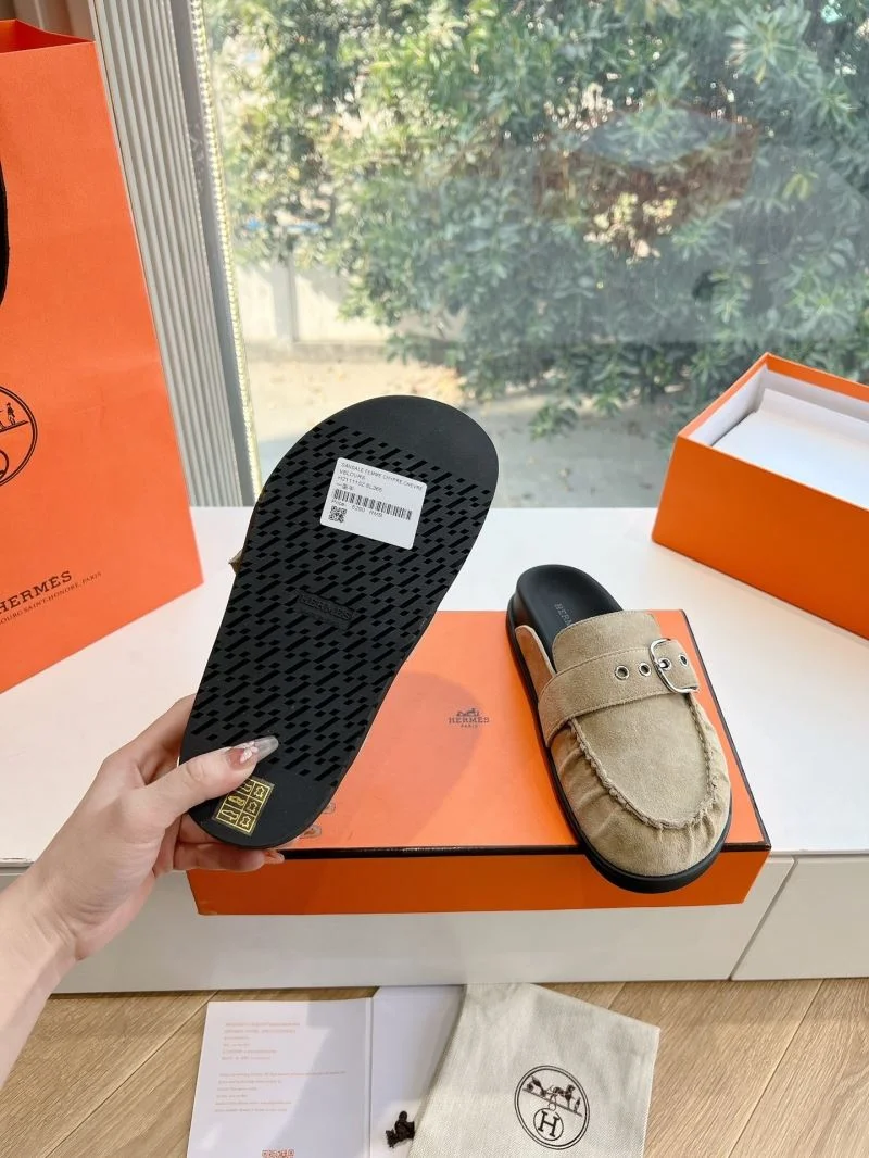 Lightweight Hermes Slippers 26805