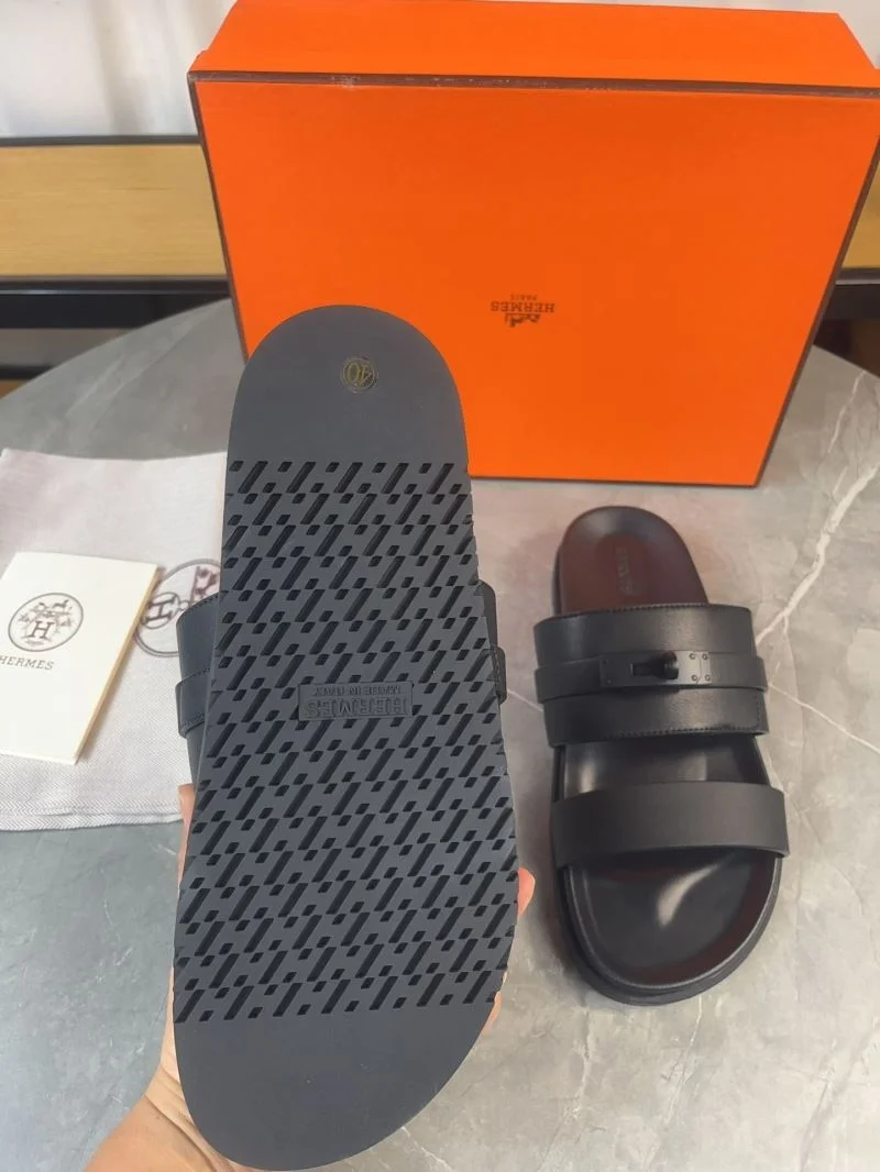 Refined Hermes Slippers 27773