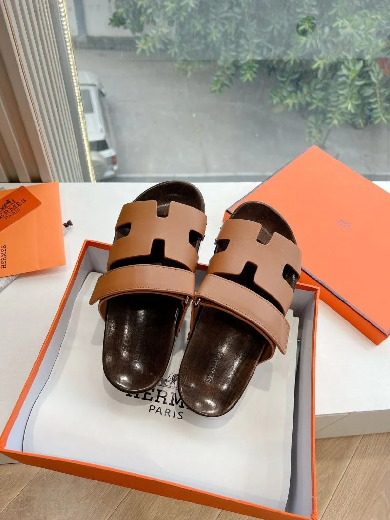 Packable Hermes Slippers 28449