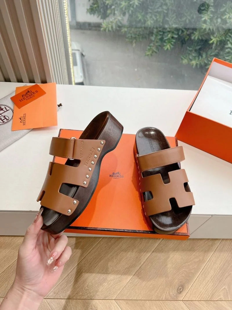 Packable Hermes Slippers 28449