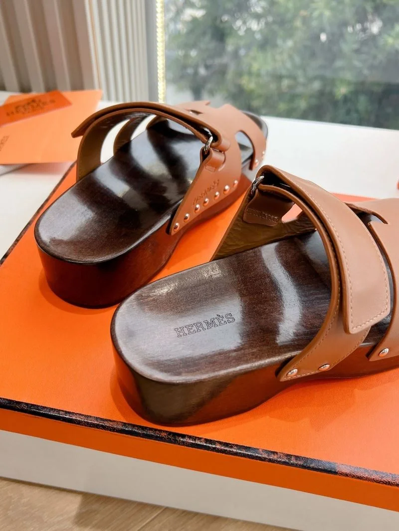 Packable Hermes Slippers 28449