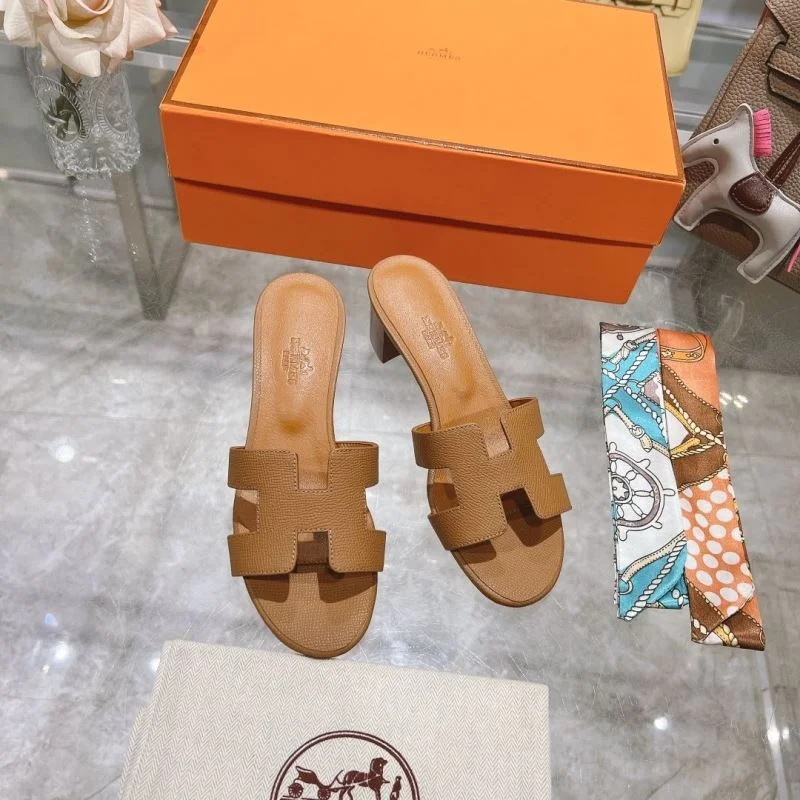 Packable Hermes Slippers 28323