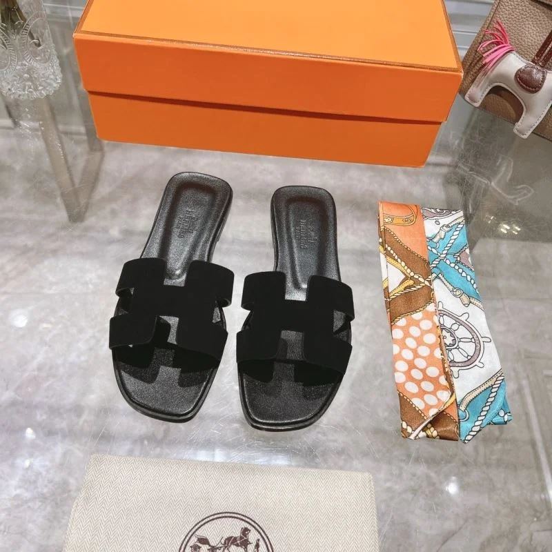 Bright Hermes Slippers 28232