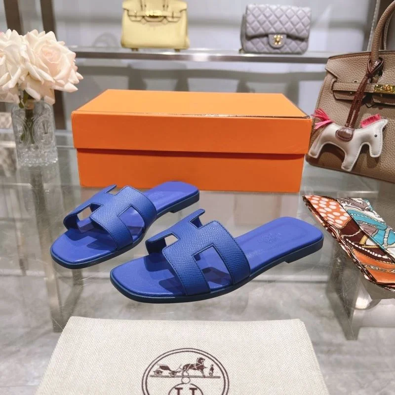 Vibrant Hermes Slippers 28221