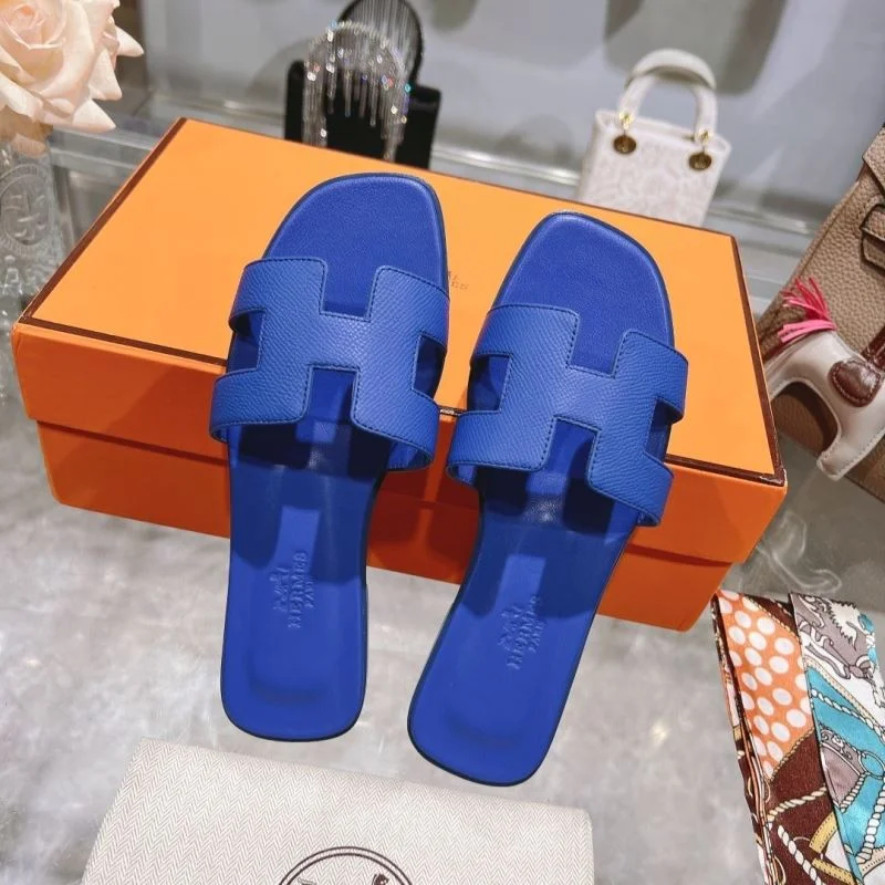 Vibrant Hermes Slippers 28221