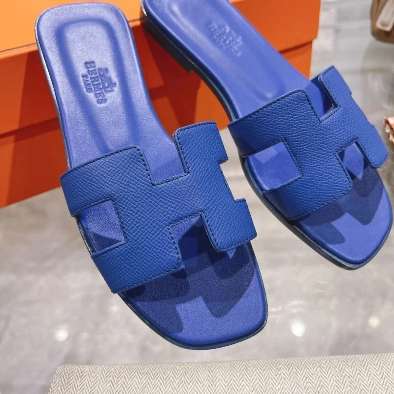 Vibrant Hermes Slippers 28221
