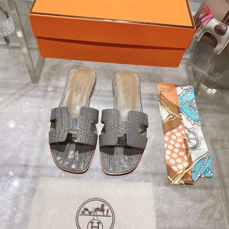 Effortless Hermes Slippers 28153