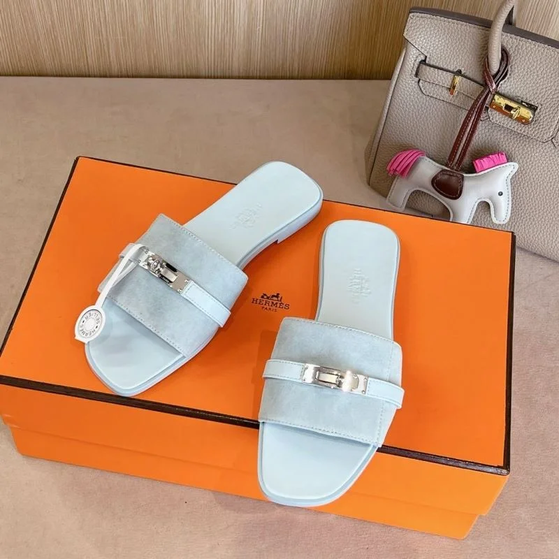Compact Hermes Slippers 28060